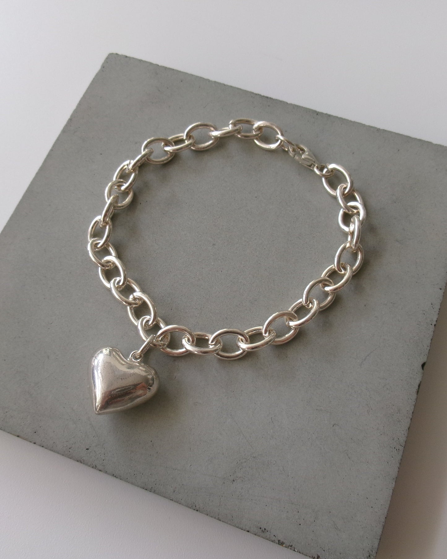 Heart Link Chain Bracelet