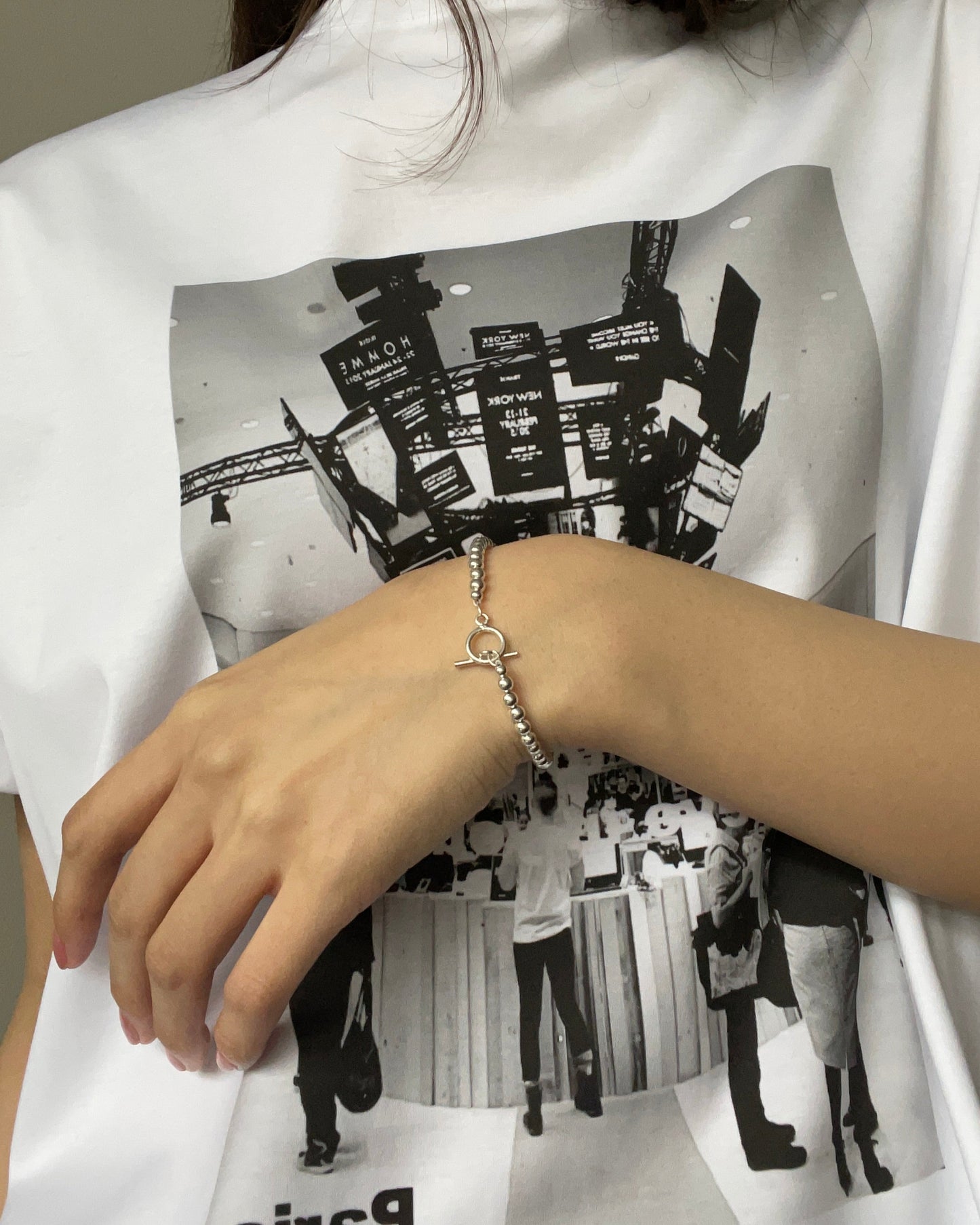 Silver Bead Bracelet